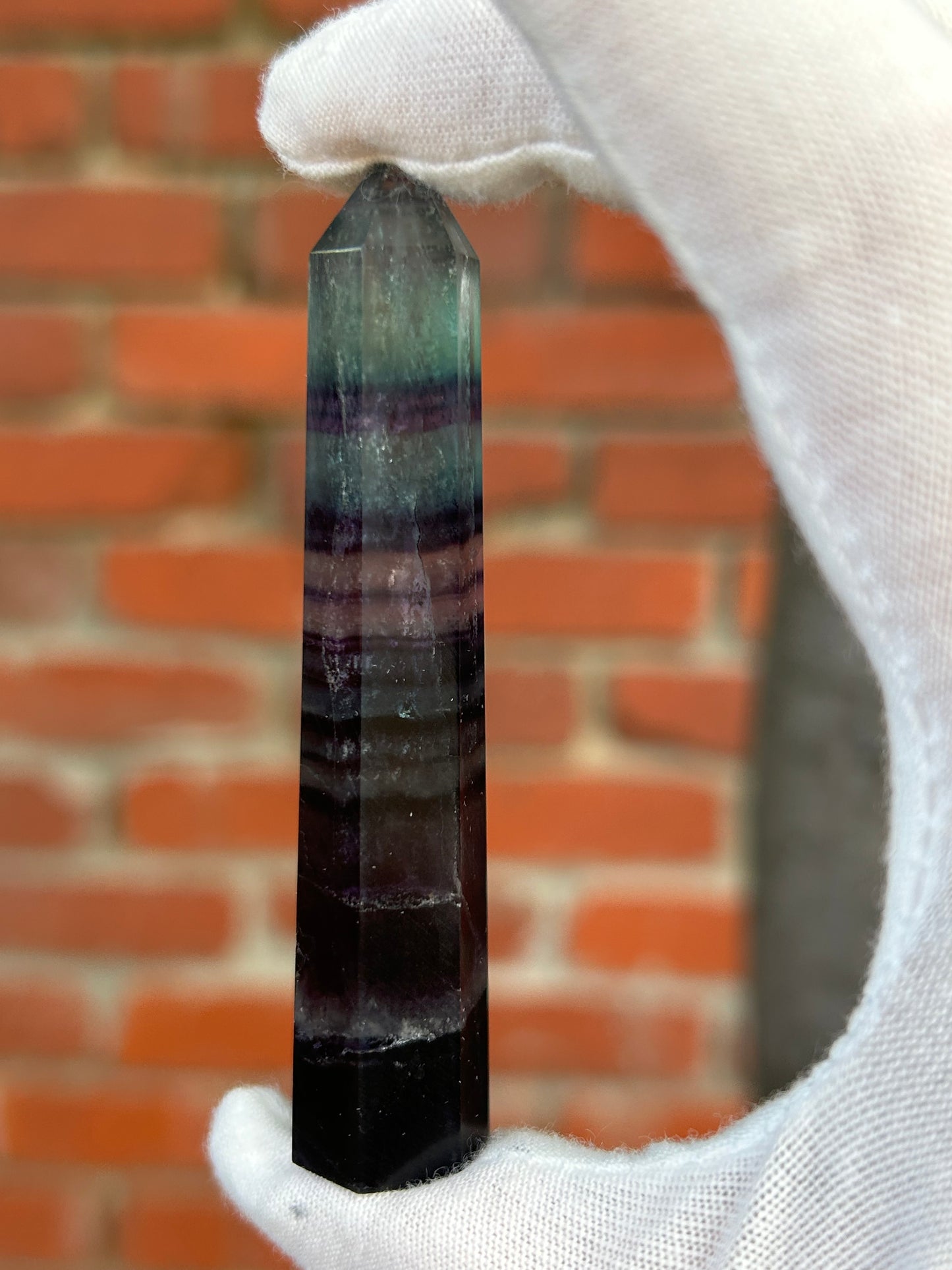 Rainbow Fluorite Point 8cm