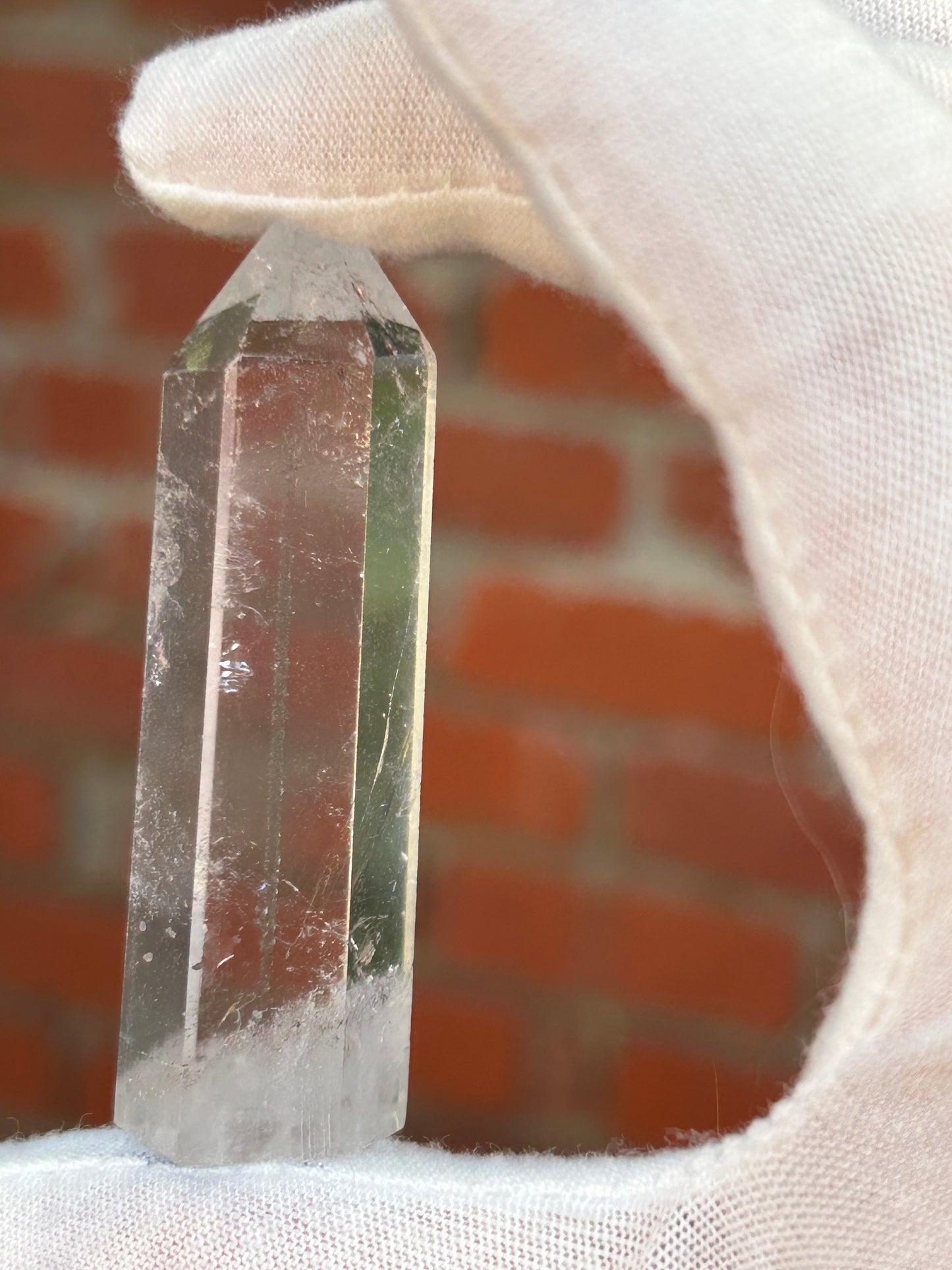 Clear quartz crystal point