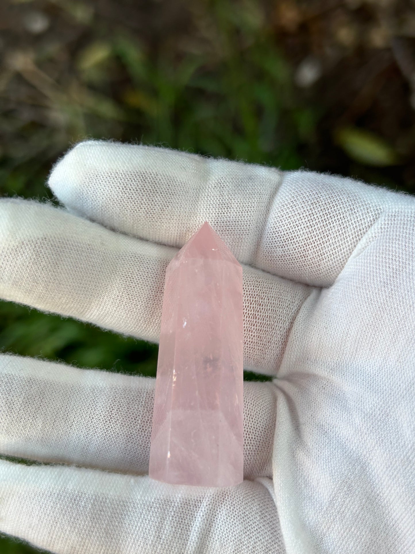 Small Rose Quartz Point obelisk