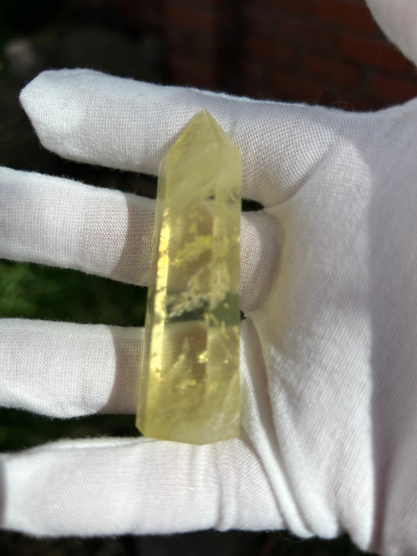 Citrine crystal point obelisk