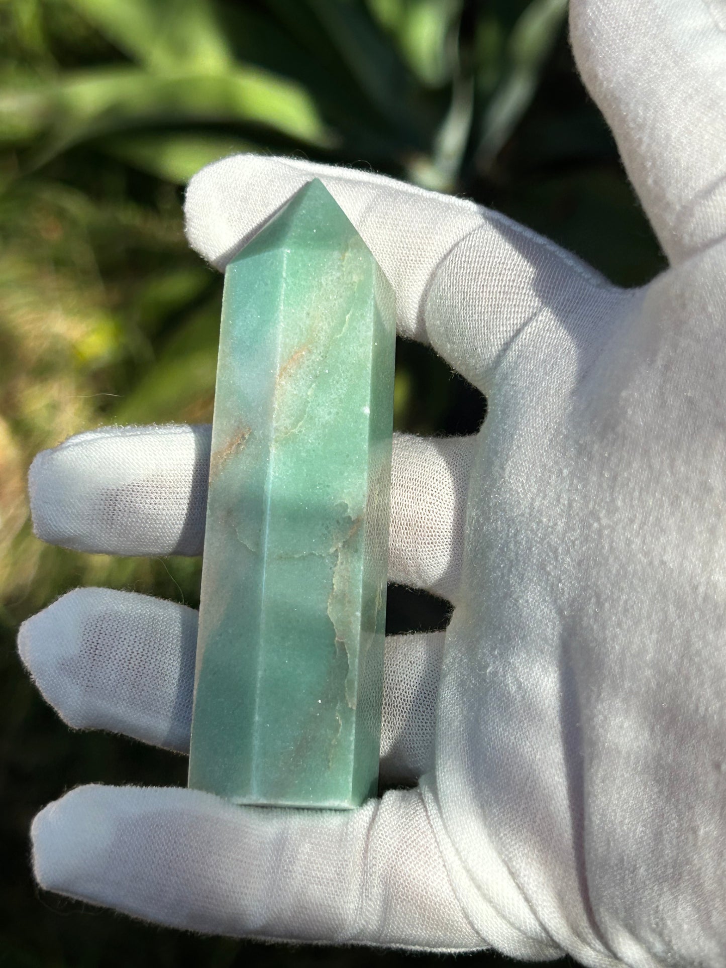 Green Aventurine Crystal Point Tower