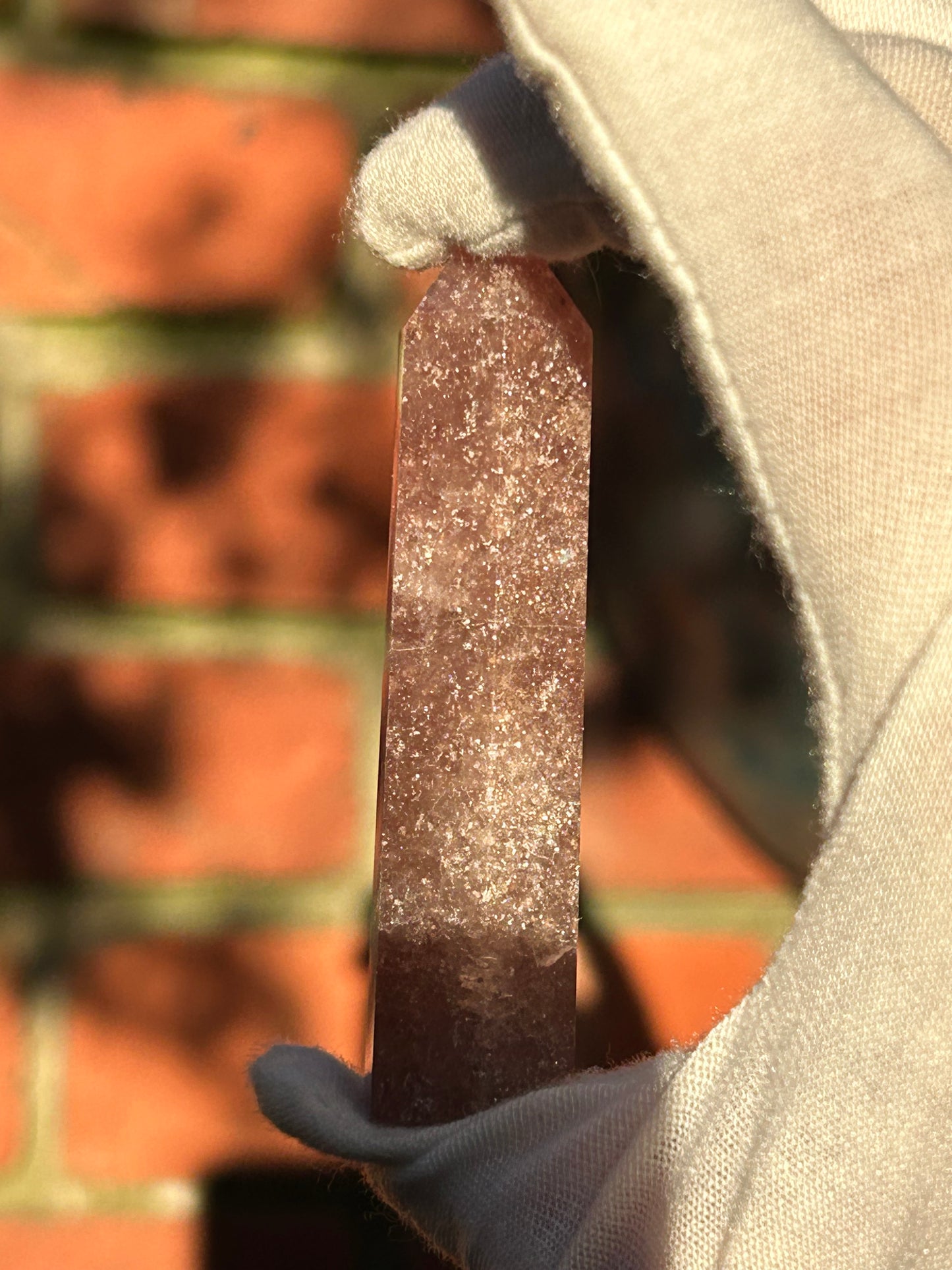 Strawberry Quartz Crystal Point