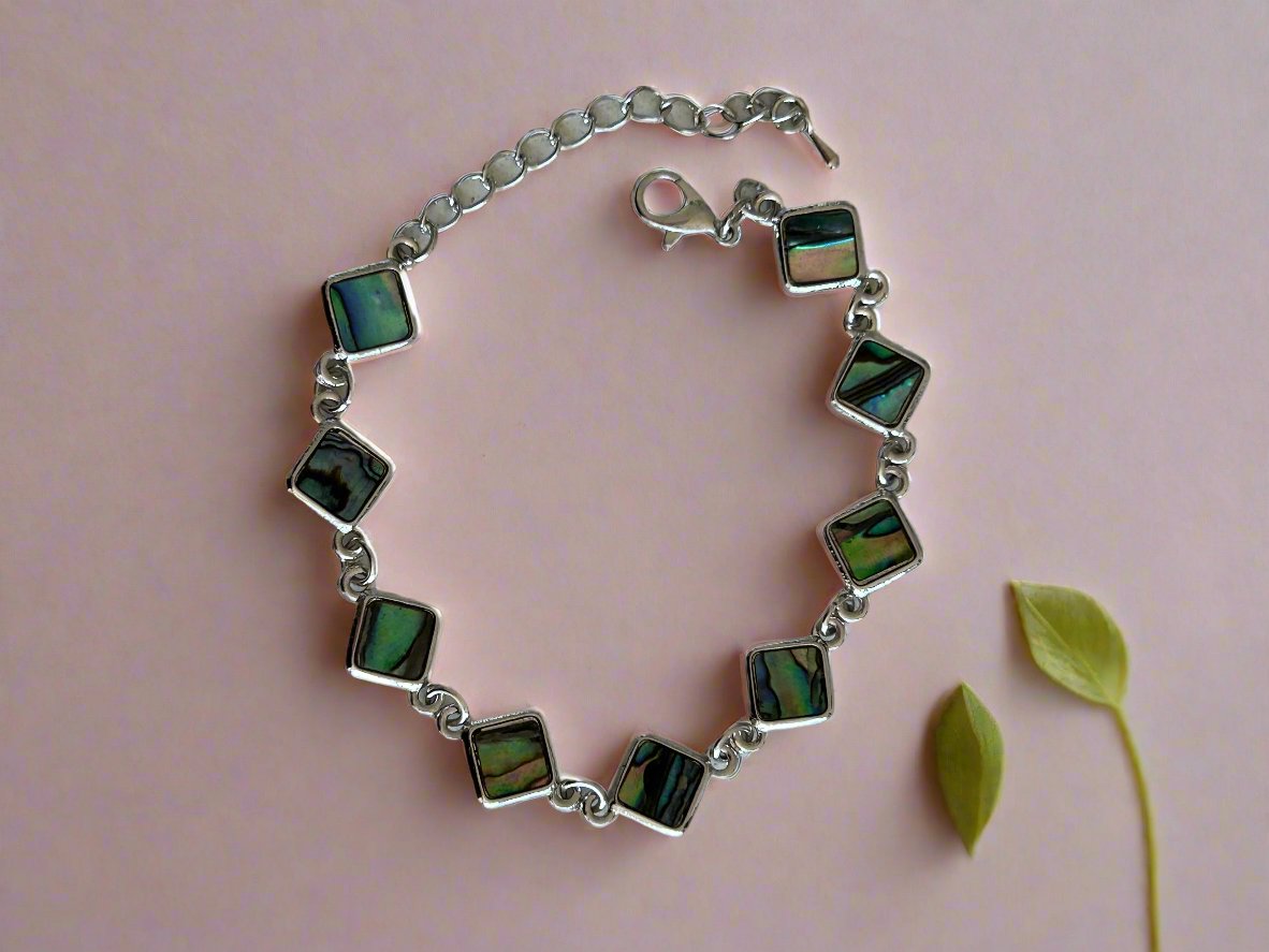 Paua/Abalone shell adjustable bracelet
