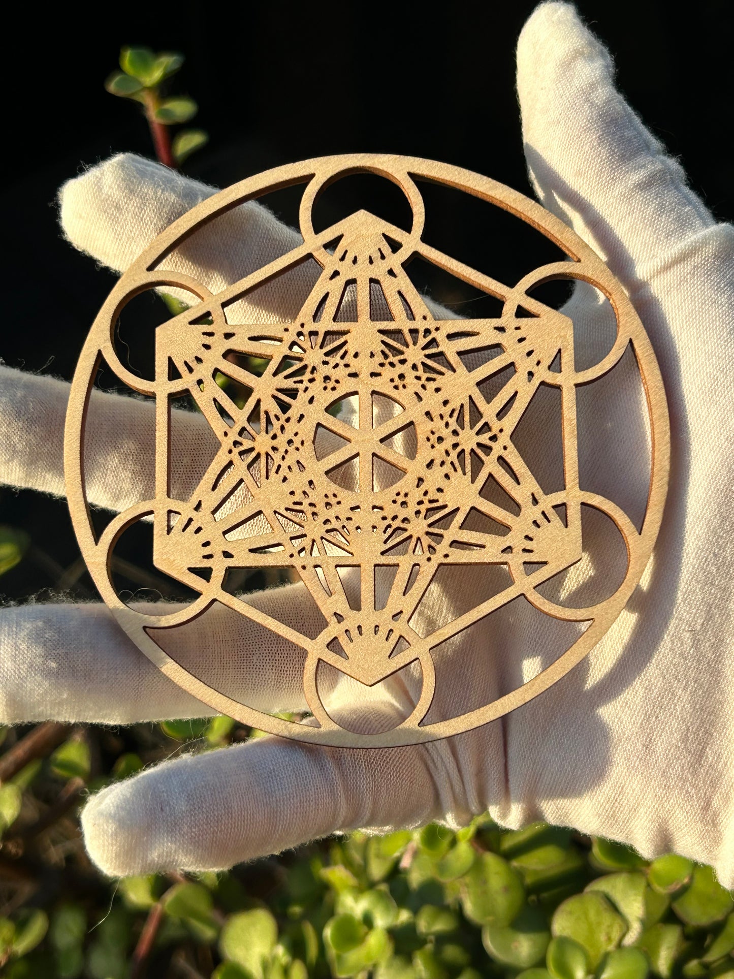 Sacred Geometry Crystal Grid Board 9.1 cm