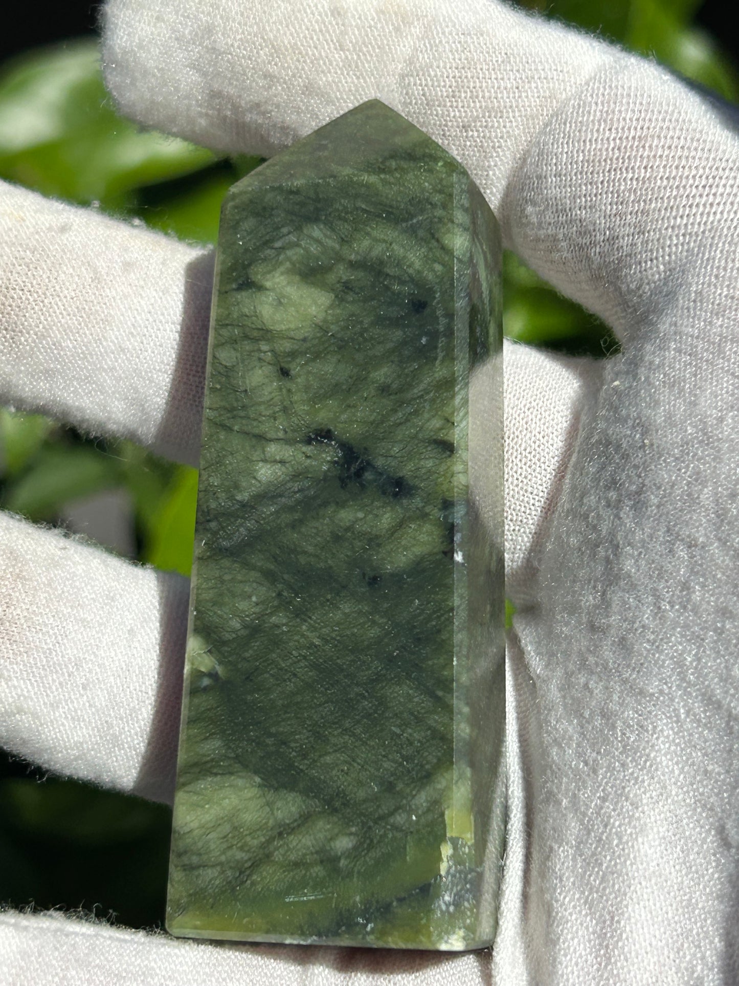 Serpentine Crystal Point 7.5cm