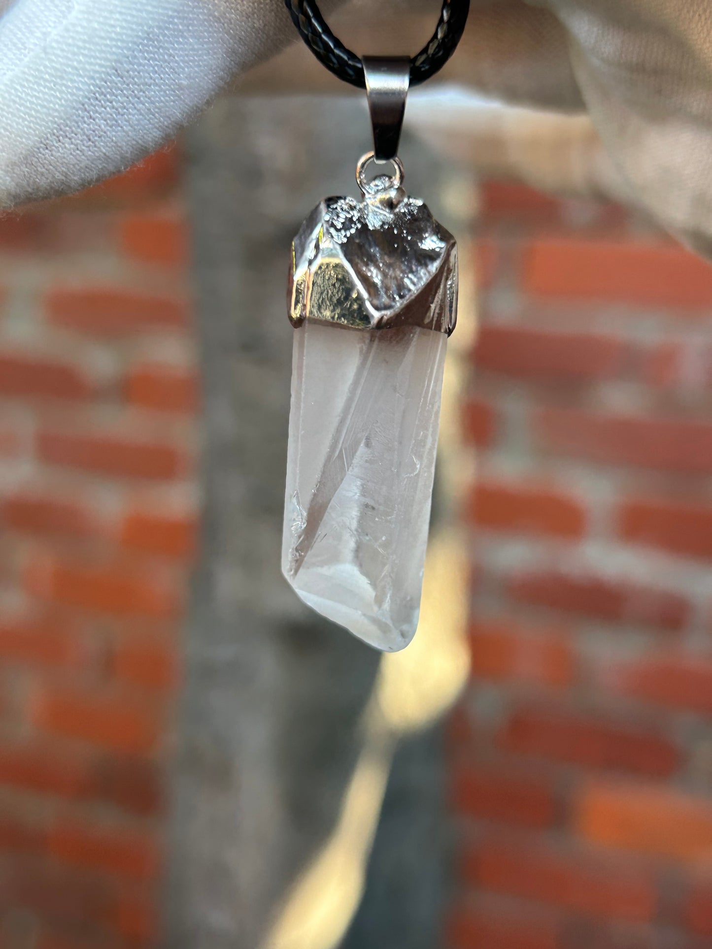 Clear Quartz Shard Pendant