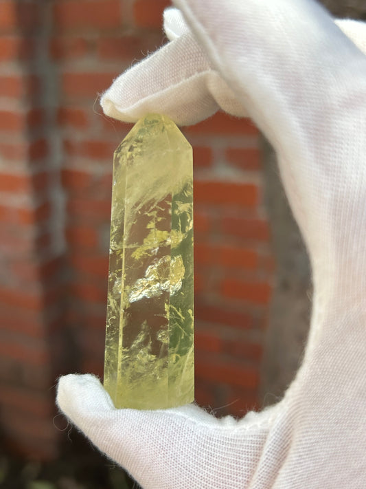 Citrine crystal point obelisk