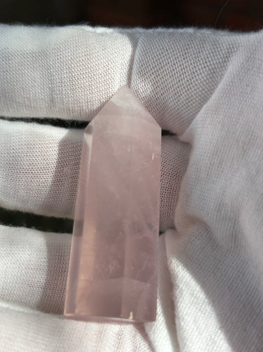 Small Rose Quartz Point obelisk