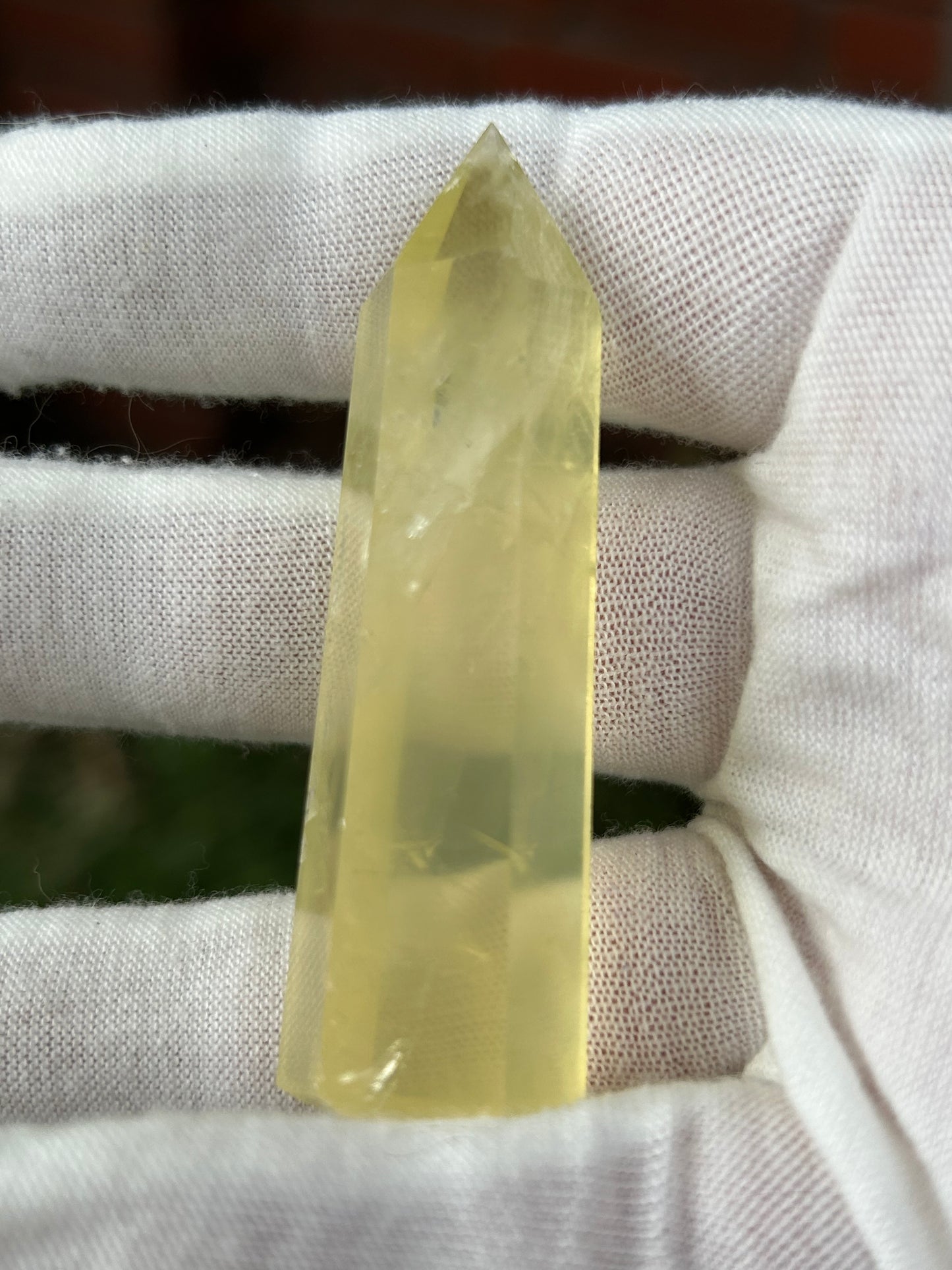 Citrine crystal point obelisk