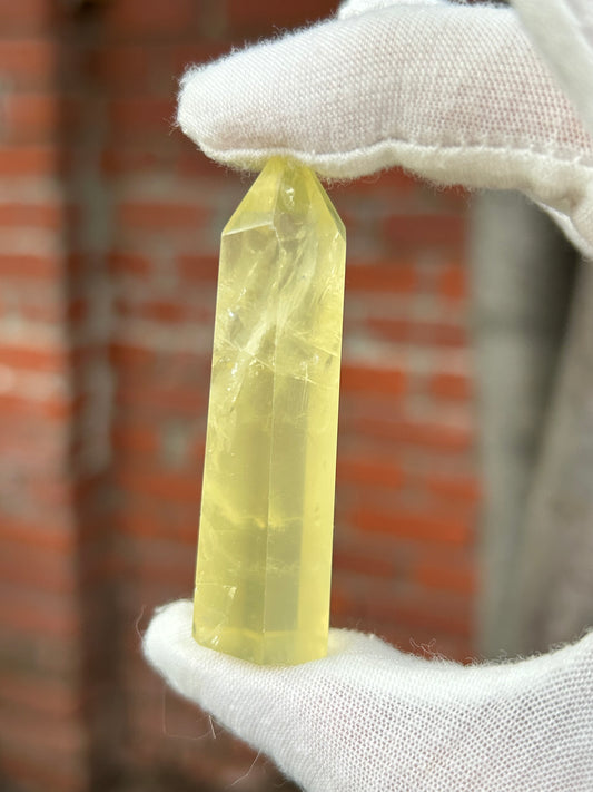 Citrine crystal point obelisk