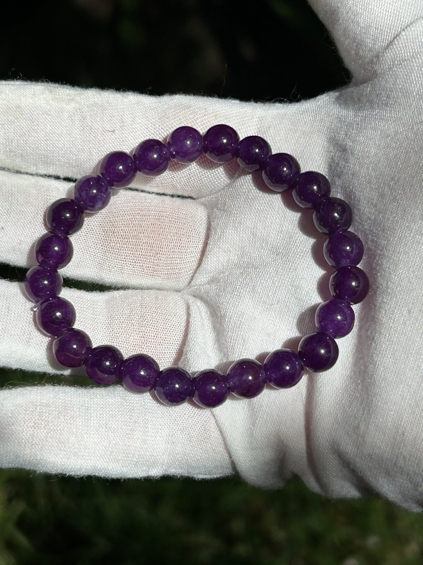 Amethyst Crystal Bead Bracelet