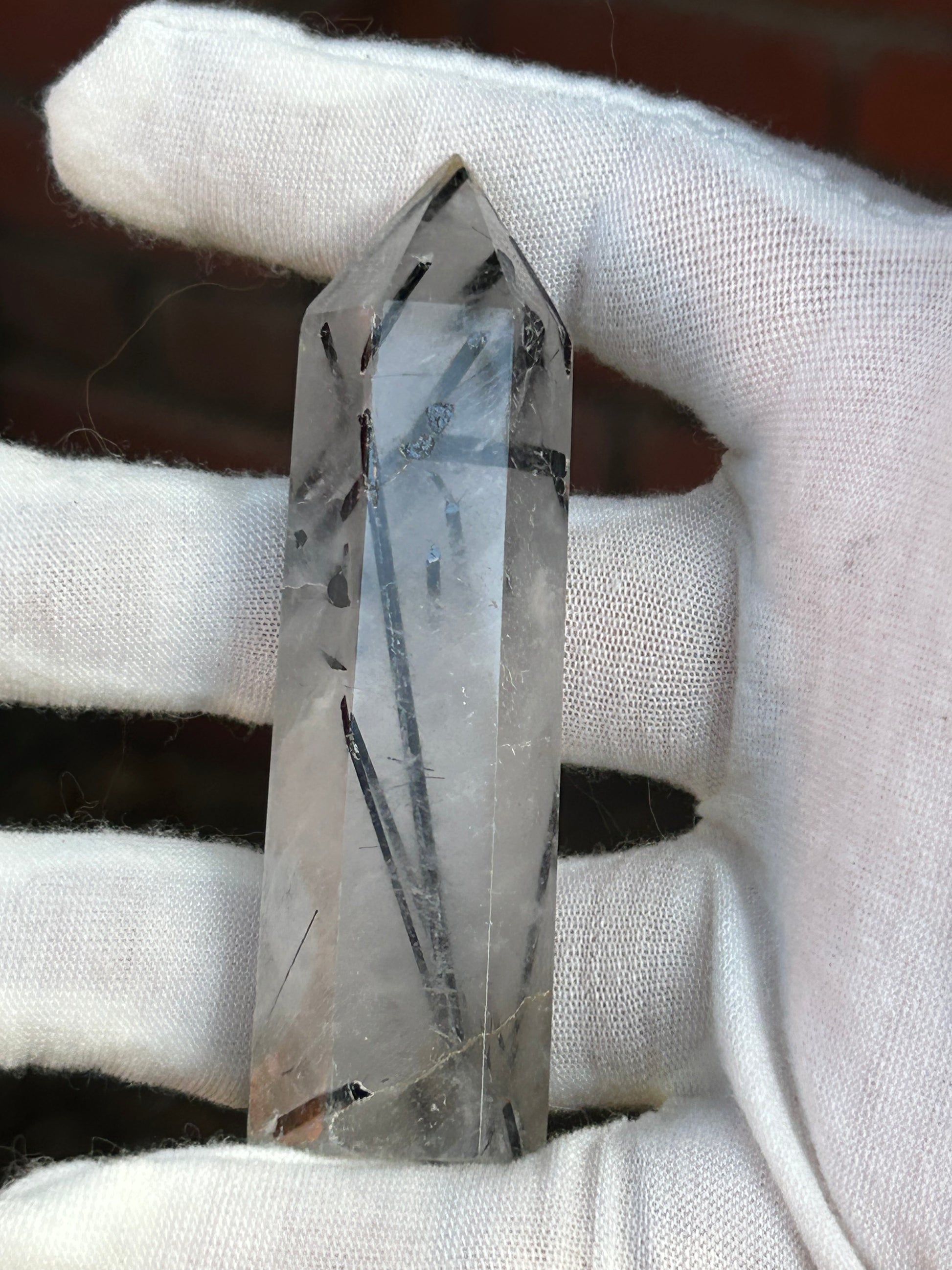 Tourmalated Quartz Crystal Point