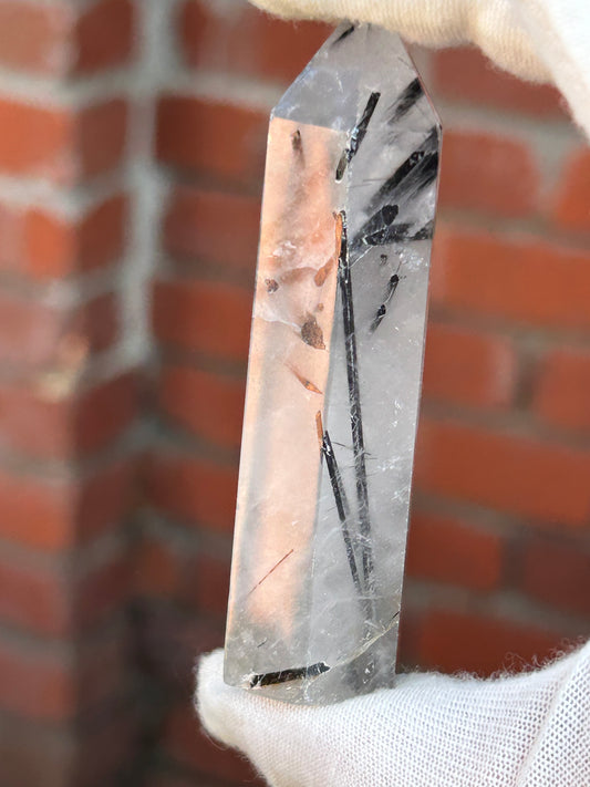 Tourmalated Quartz Crystal Point