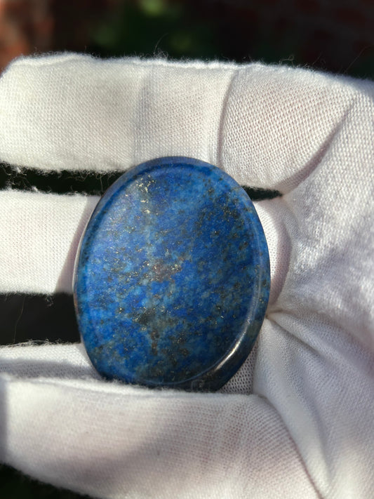 Lapis Lazuli Polished Oval Palm Stone