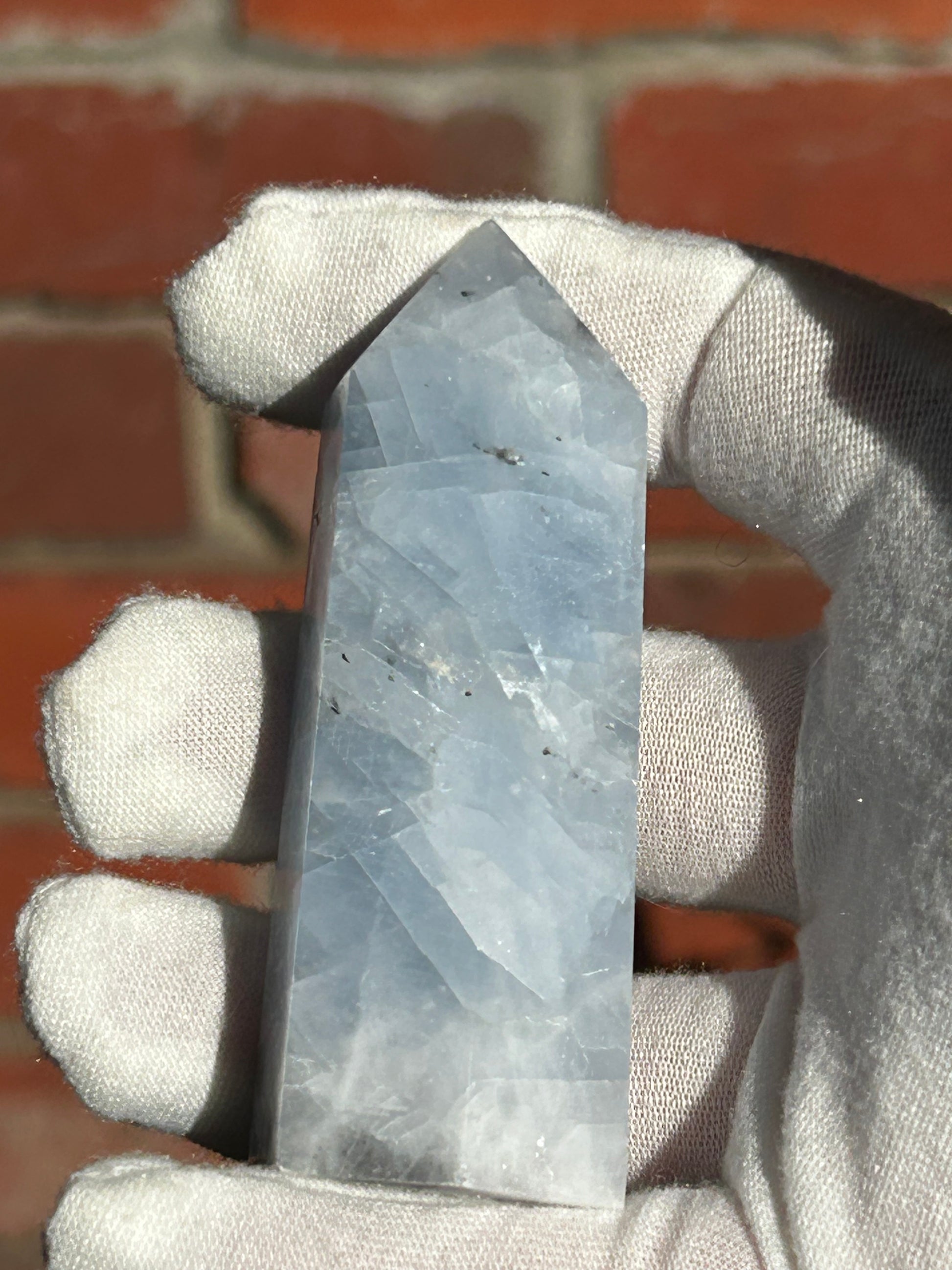 Blue Calcite Crystal Point