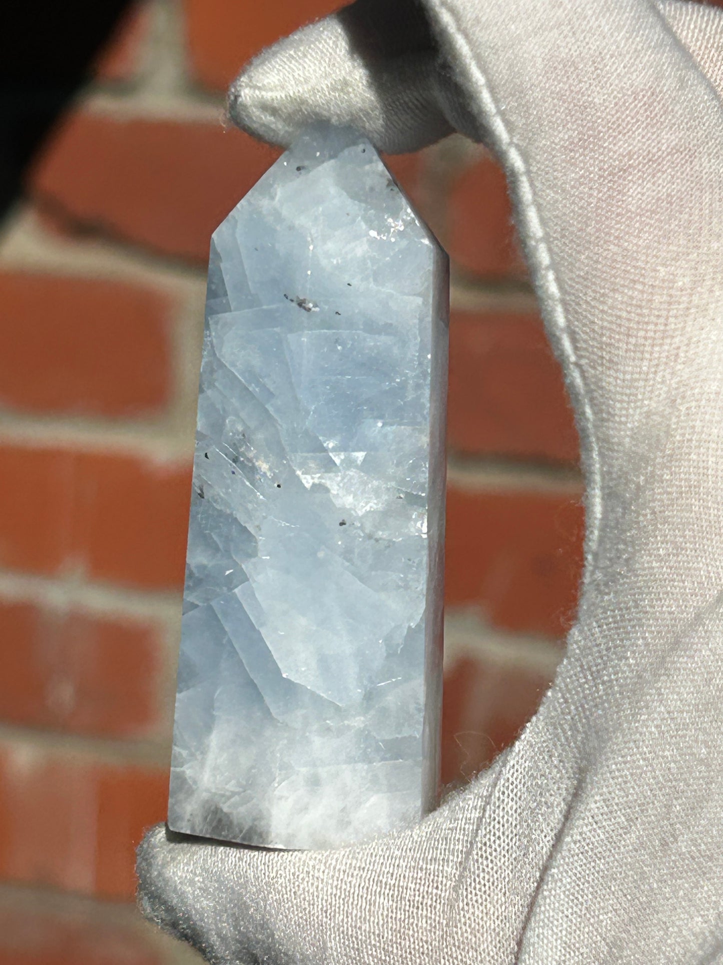 Blue Calcite Crystal Point