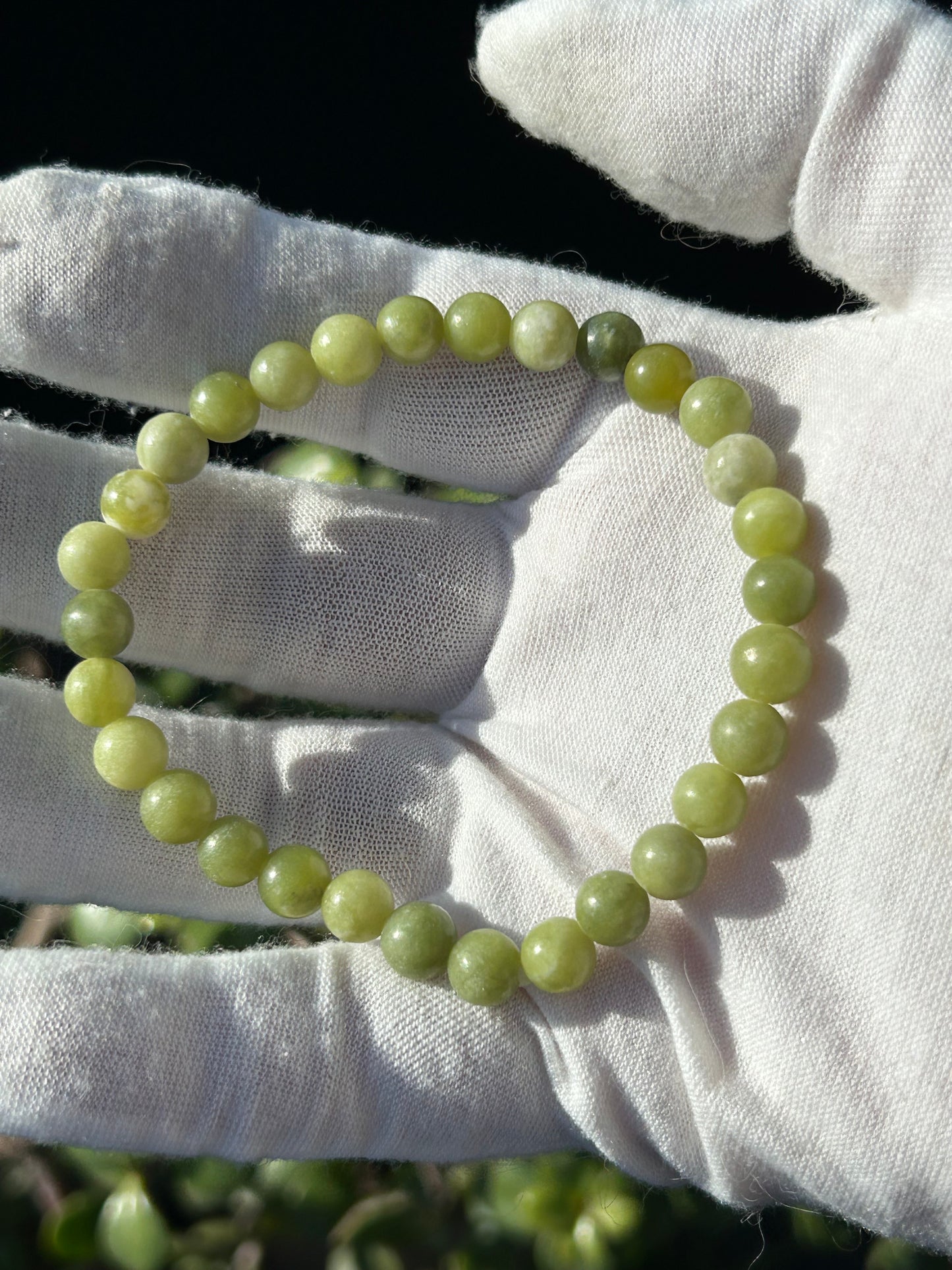 Green Jade Bead Bracelet