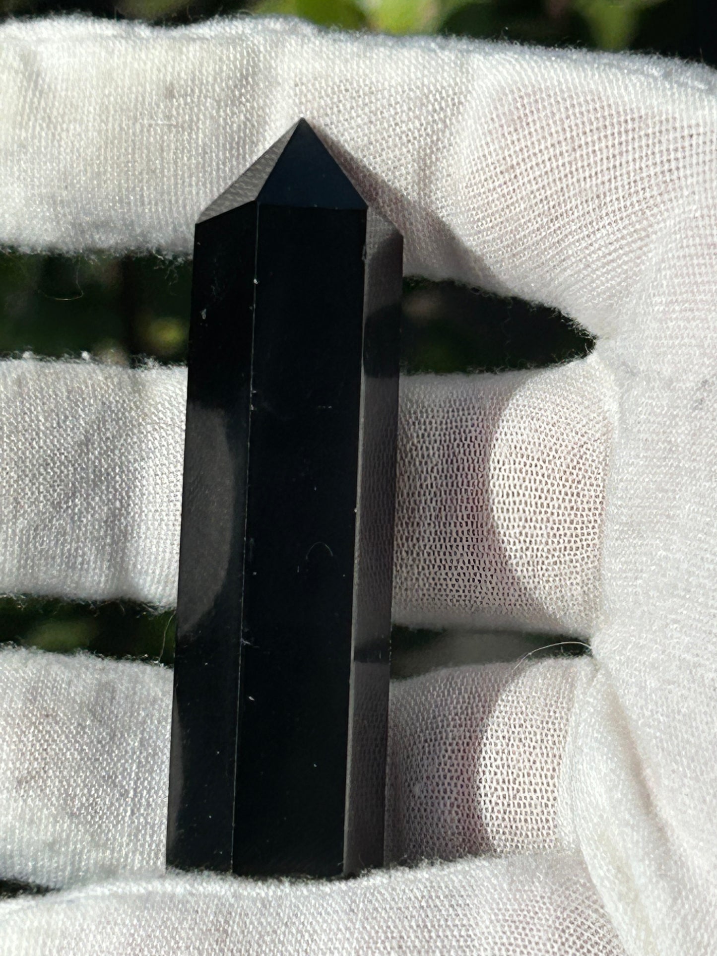 Black Obsidian Crystal Point