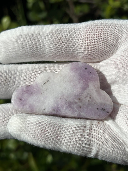 Lepidolite Cloud Carving