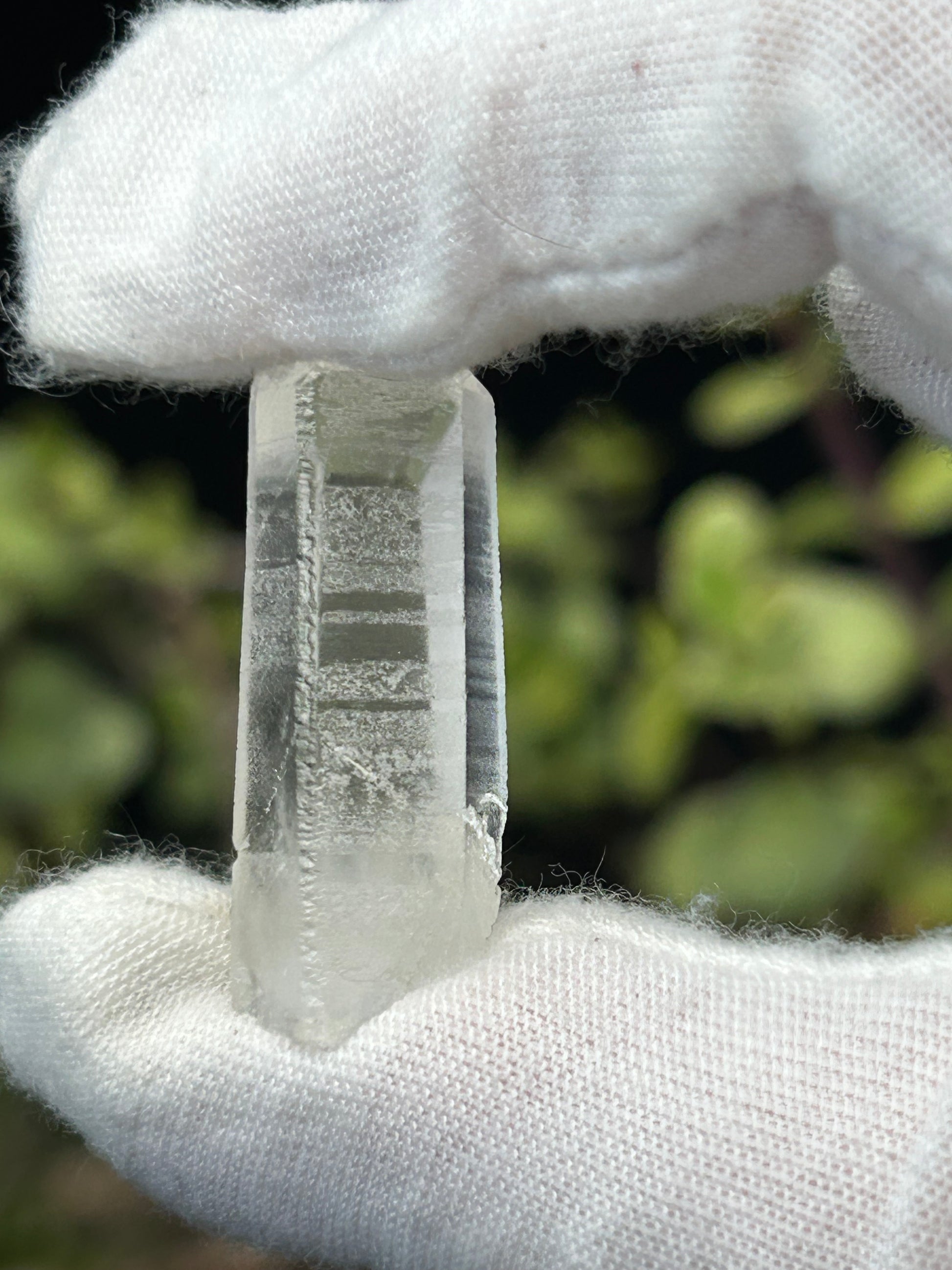 Clear quartz crystal shard