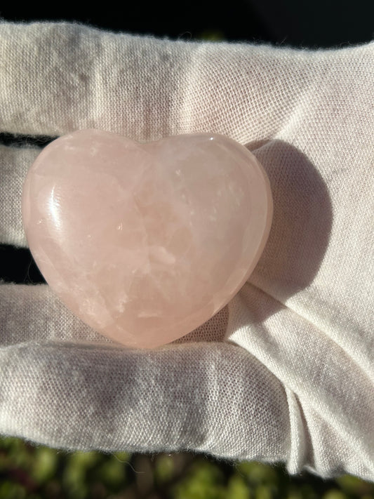 Rose Quartz Crystal Heart