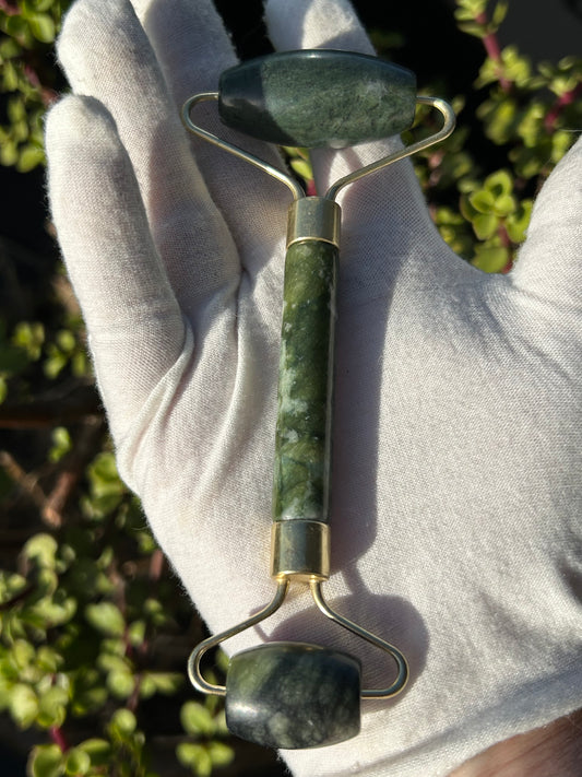 Green Jade Roller for Face and Neck