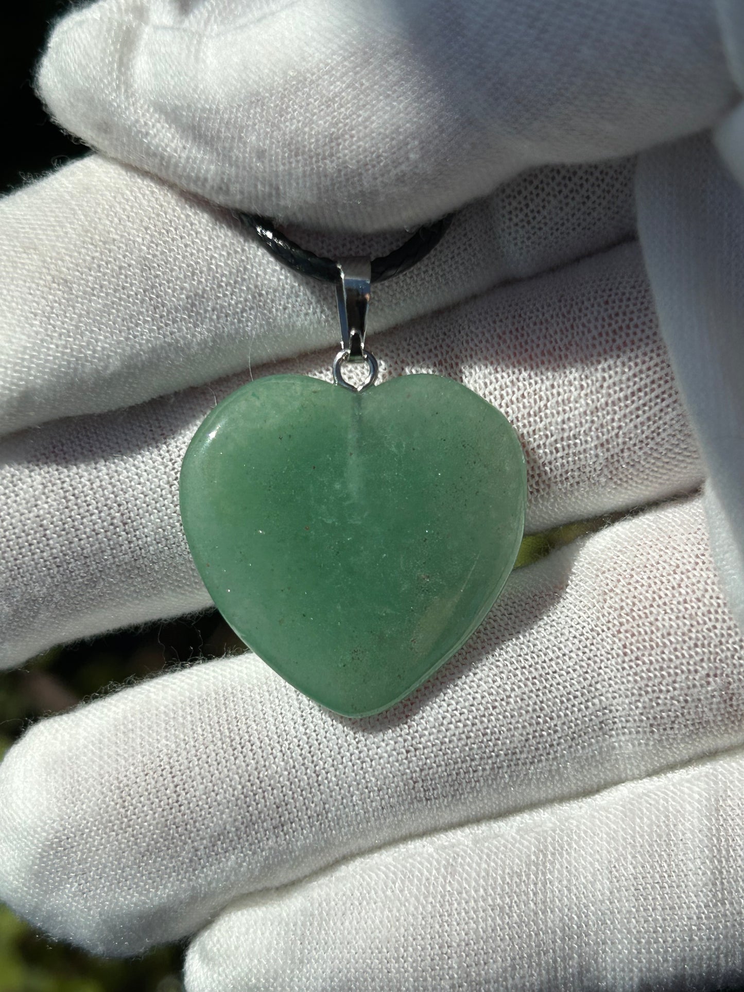 Green Aventurine Polished Heart Pendant