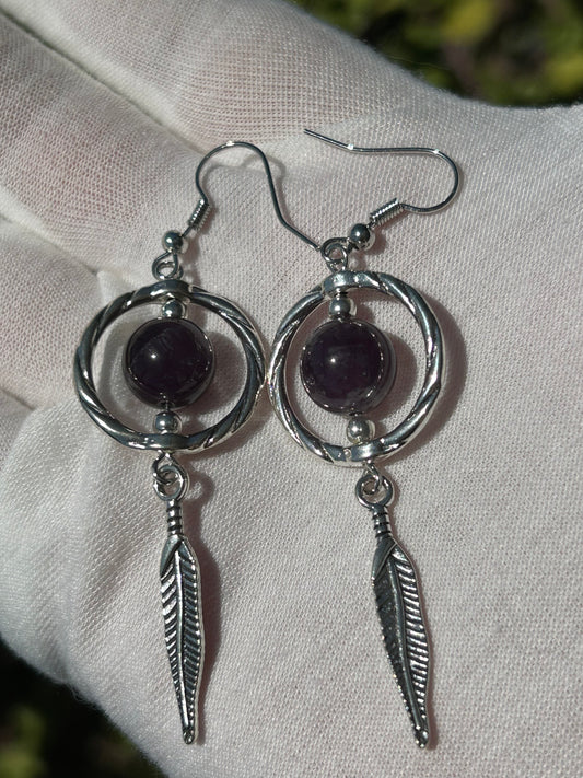 Amethyst Drop Earrings (Copy)